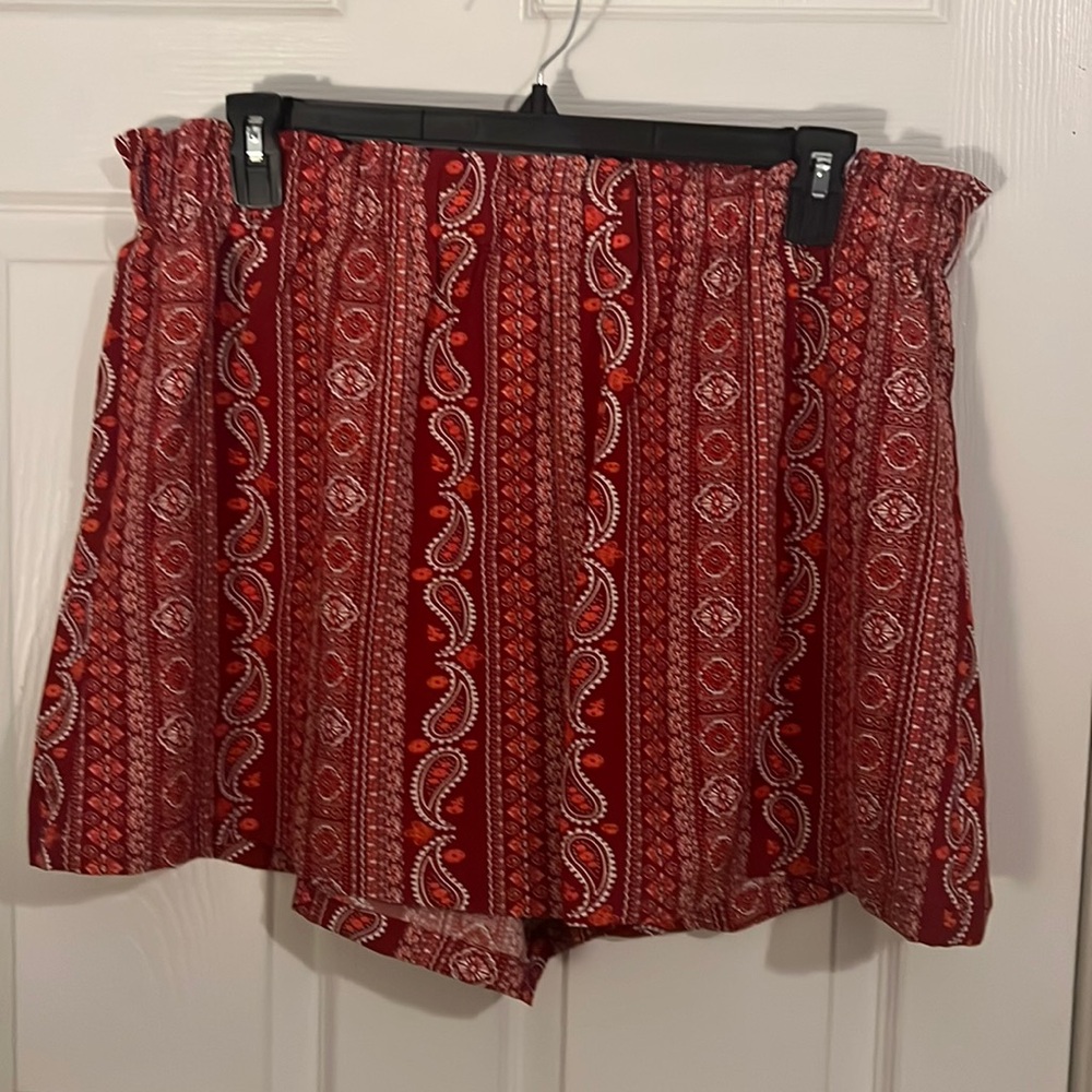 SHEIN nwot 18w 3x paper bag waist shorts